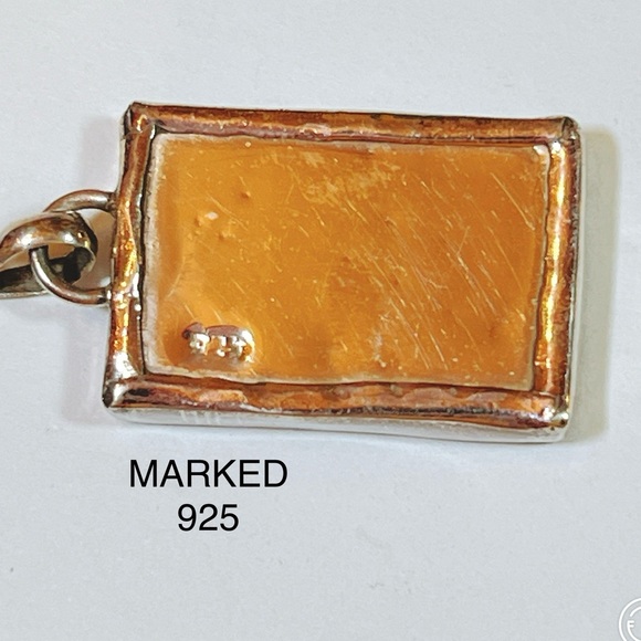 NEW Courting Couple Guilded Age Pendant - 925 Silver IMPORTED - Picture 6 of 6